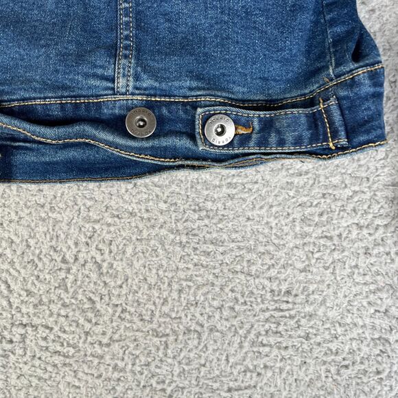 Torrid Denim Jacket Womens 2 18/20 Trucker Metal Buttons Jean Stretch - Picture 6 of 13